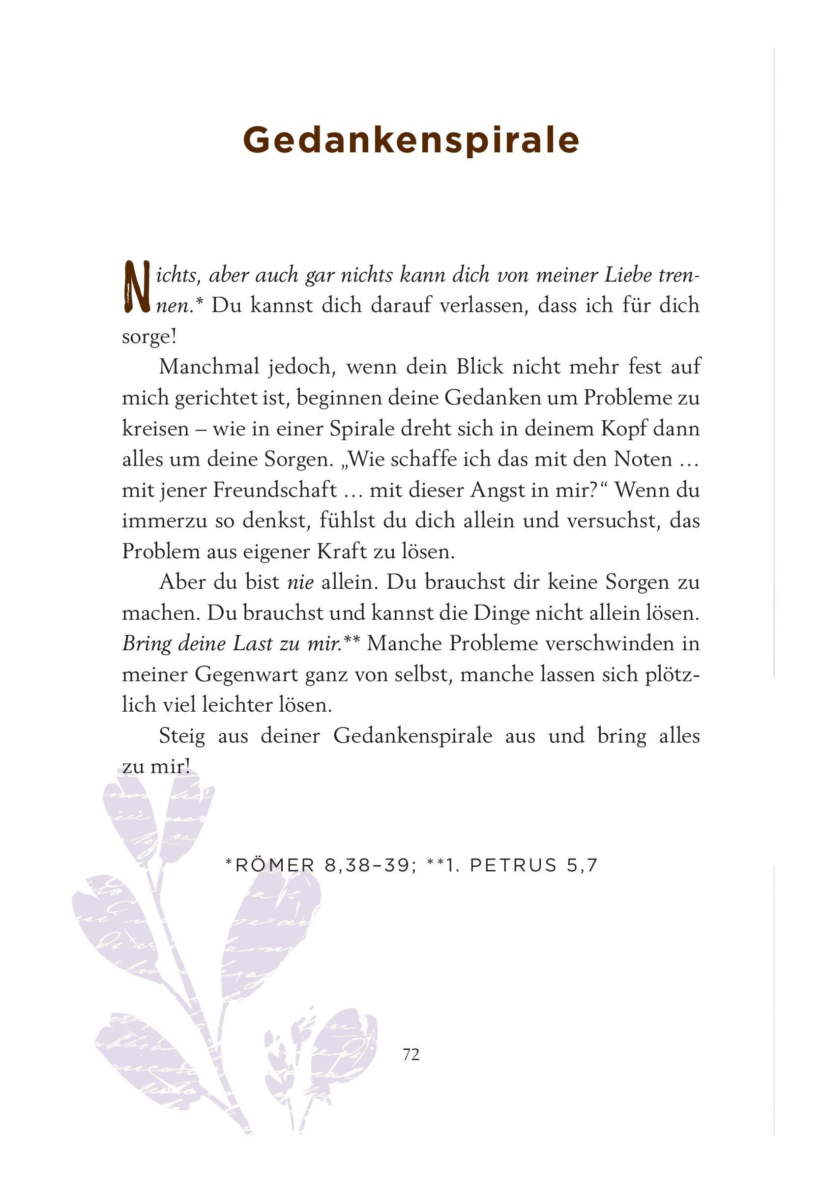 Beispielinhalt (Bild) Ich bin bei dir - für Teens