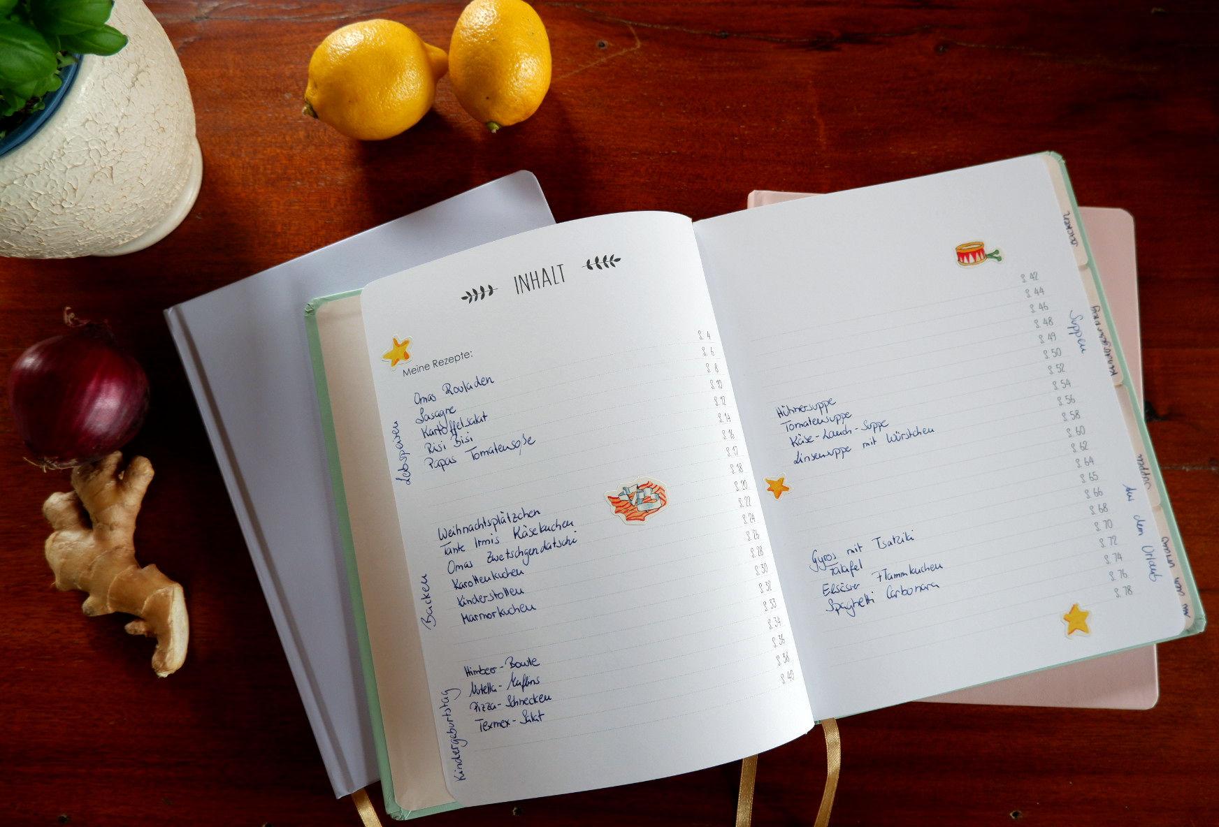 Beispielinhalt (Bild) Meine Rezepte lavendel