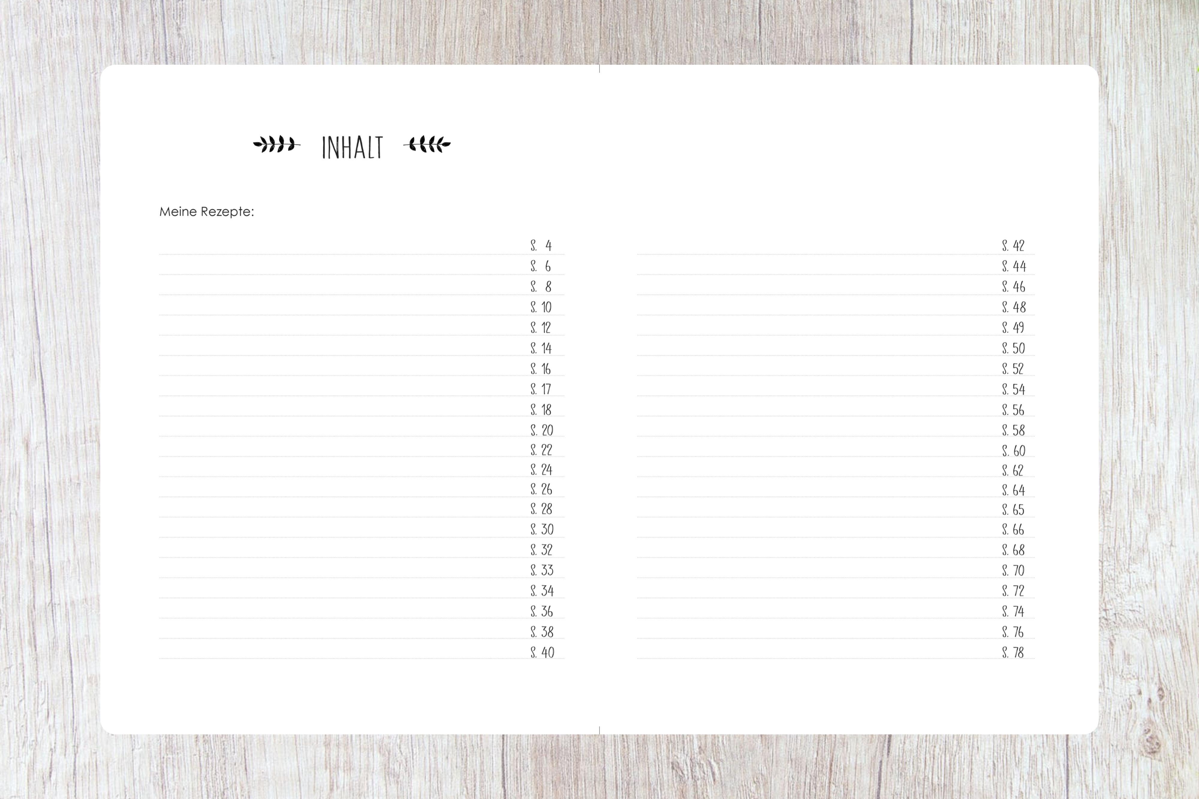 Beispielinhalt (Bild) Meine Rezepte lavendel