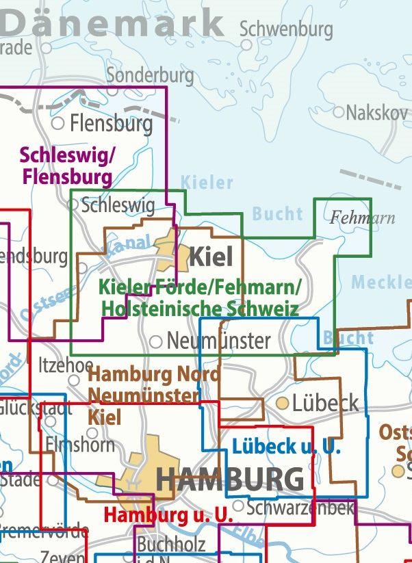 Beispielinhalt (Bild) ADFC-Regionalkarte Kieler Förde Holsteinische Schweiz & Fehmarn, 1:75.000, mit Tagestourenvorschlägen, reiß- und wetterfest, E-Bike-geeignet, GPS-Tracks Download