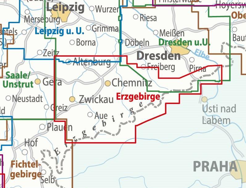 Beispielinhalt (Bild) ADFC-Regionalkarte Traumhafte E-Bike-Touren im Erzgebirge, 1:75.000, mit Tagestourenvorschlägen, reiß- und wetterfest, GPS-Tracks Download