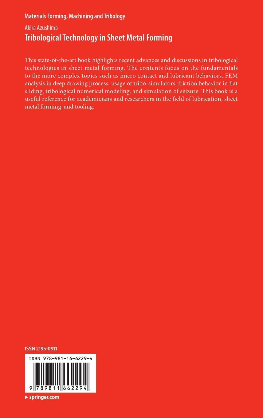 Rückseitencover Tribological Technology in Sheet Metal Forming