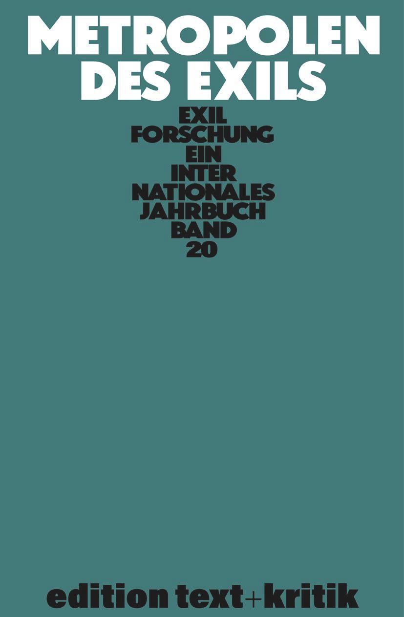 Vorderes Coverbild Metropolen des Exils