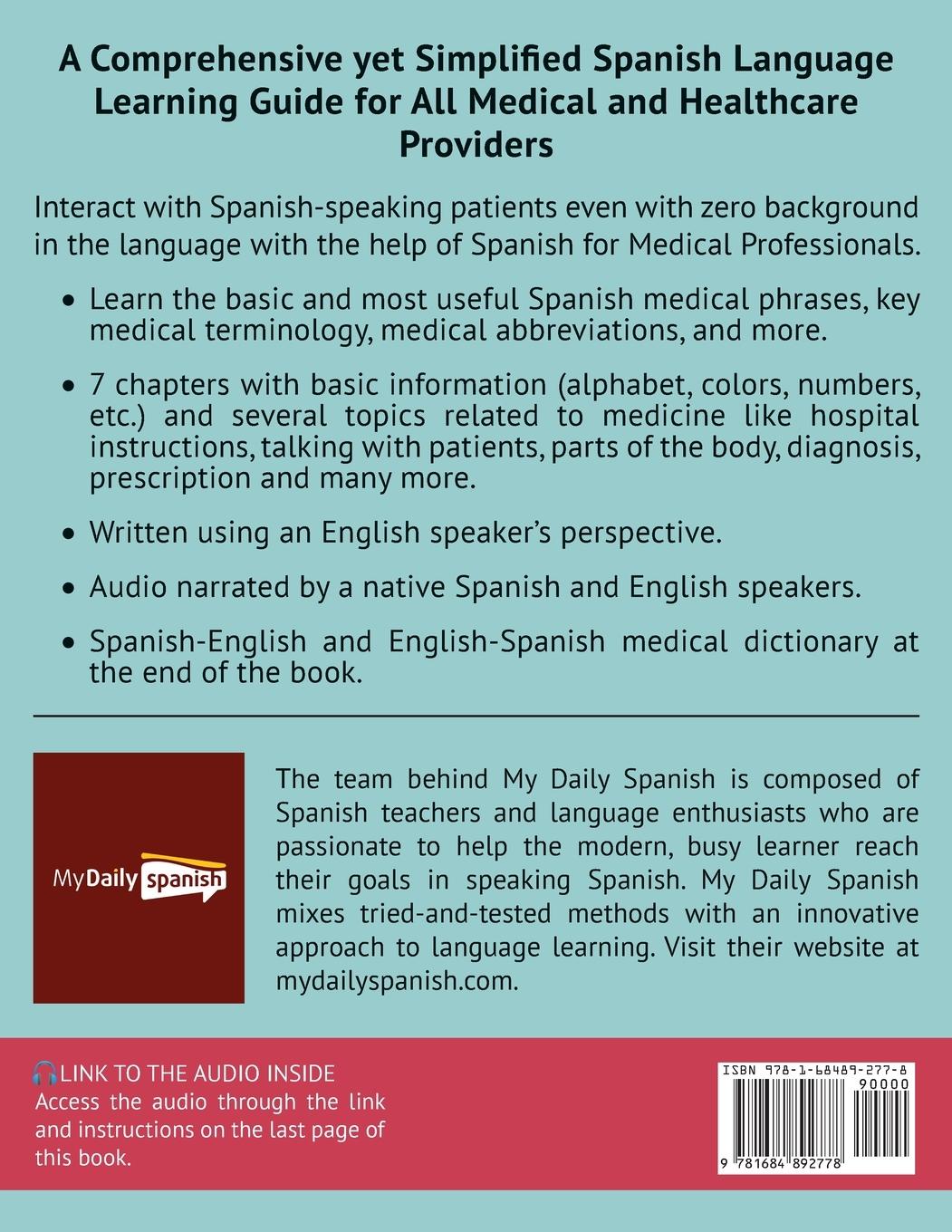 Rückseitencover Spanish for Medical Professionals
