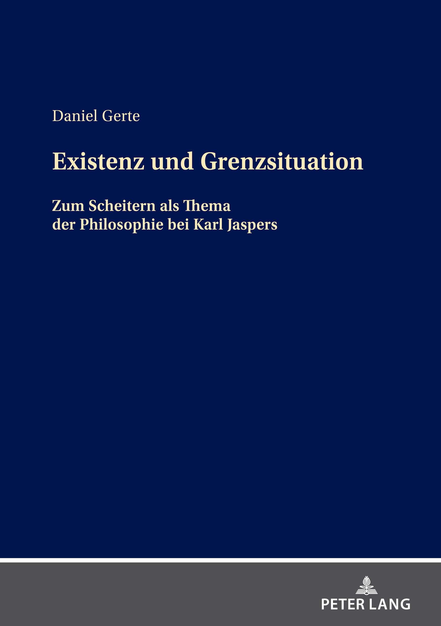 Vorderes Coverbild Existenz und Grenzsituation