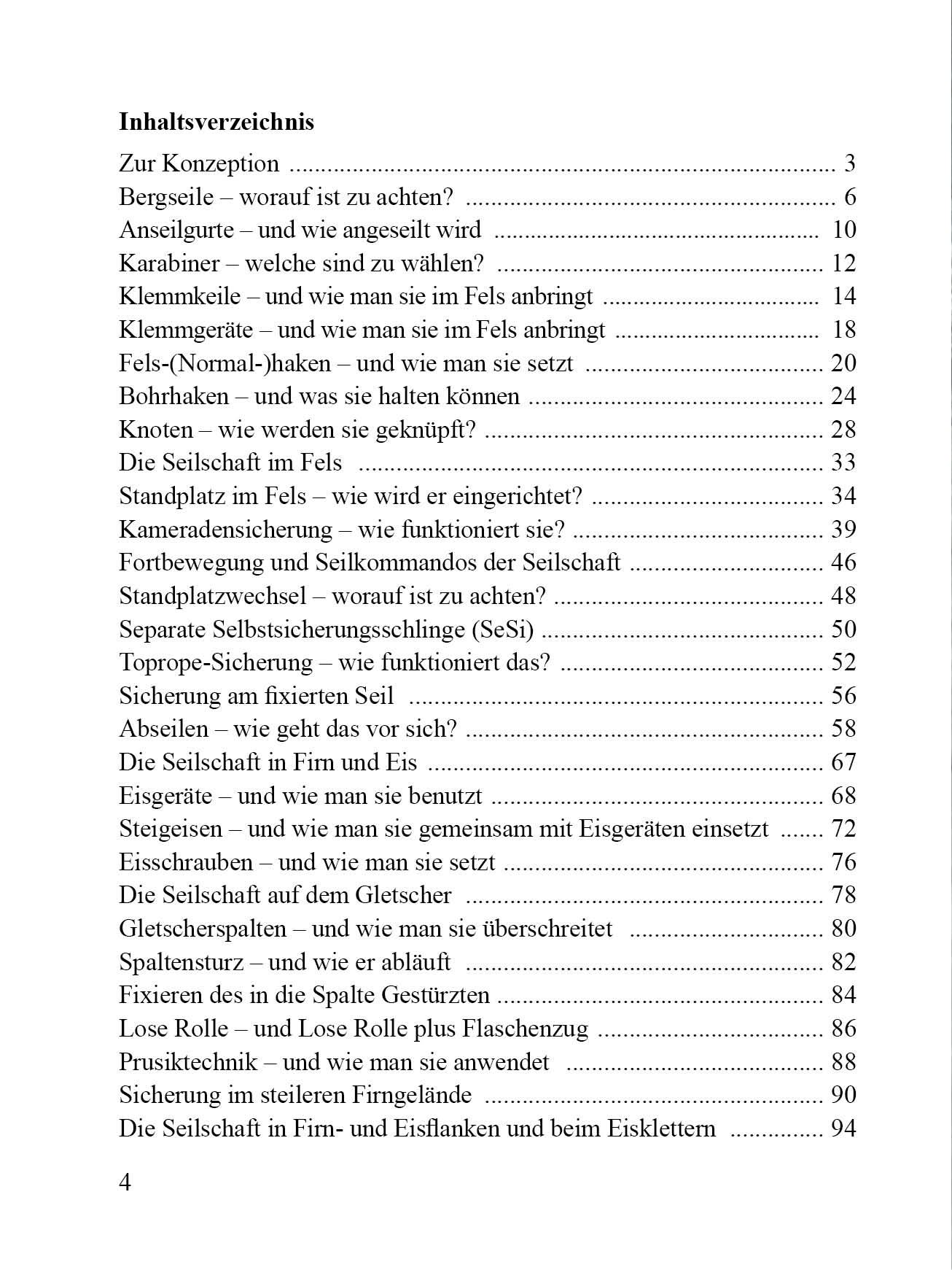 Beispielinhalt (Bild) Alpine Seiltechnik