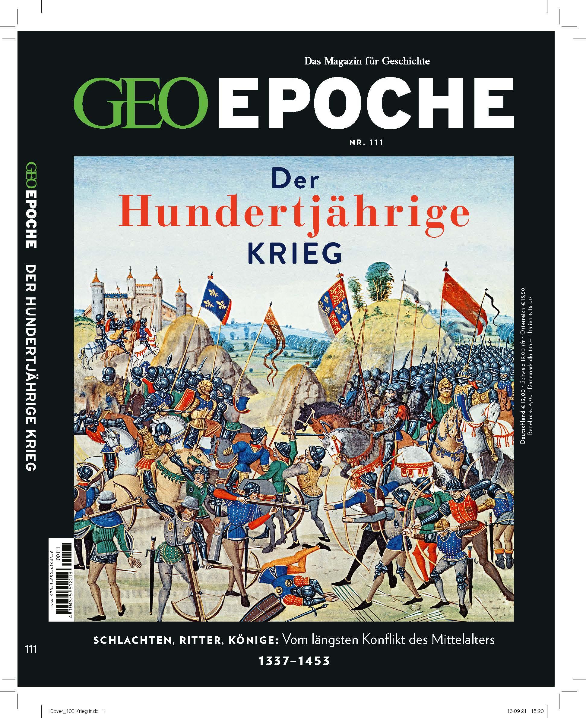 Vorderes Coverbild GEO Epoche 111/2021 - Der Hundertjährige Krieg