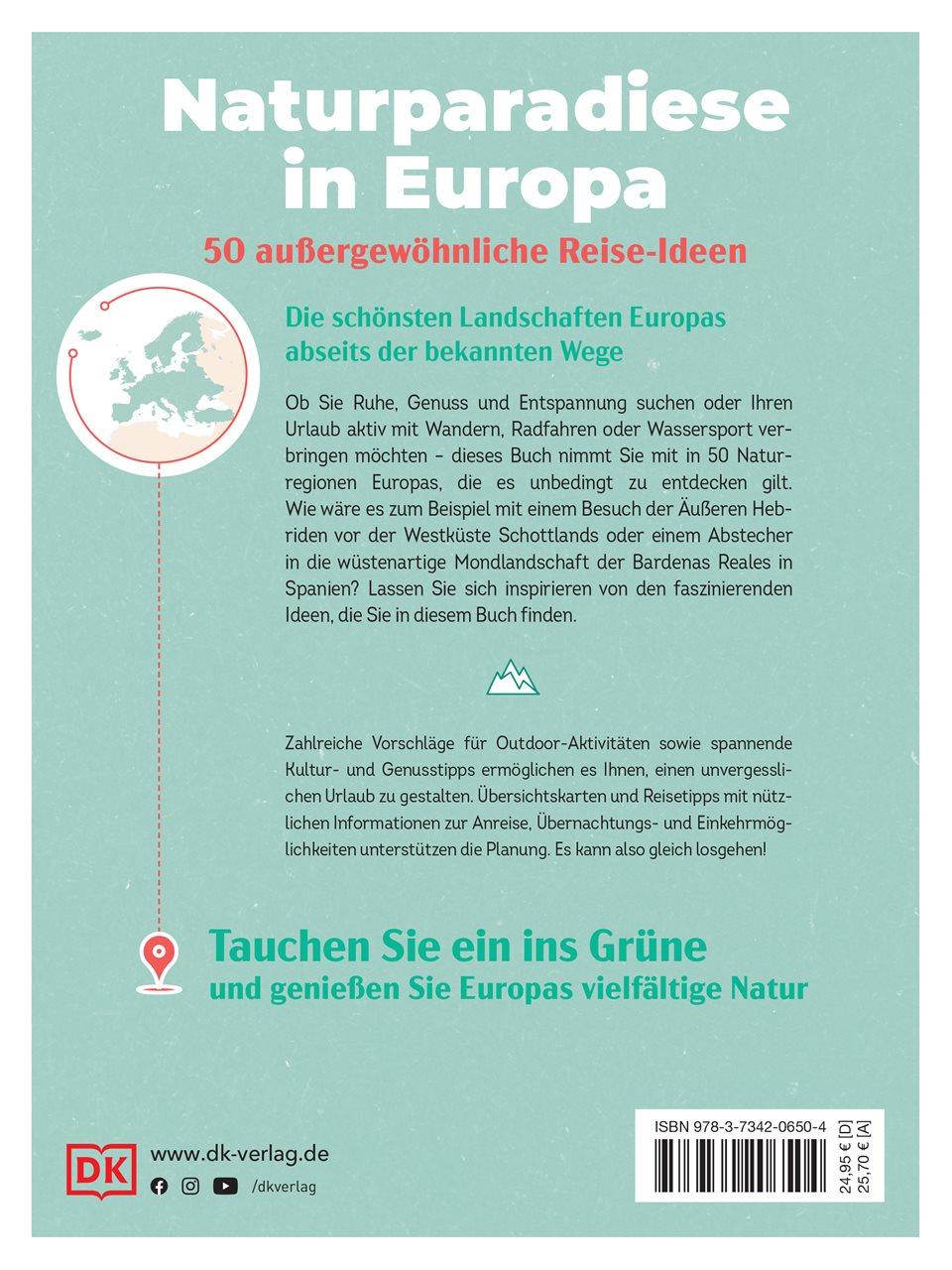 Rückseitencover Naturparadiese in Europa
