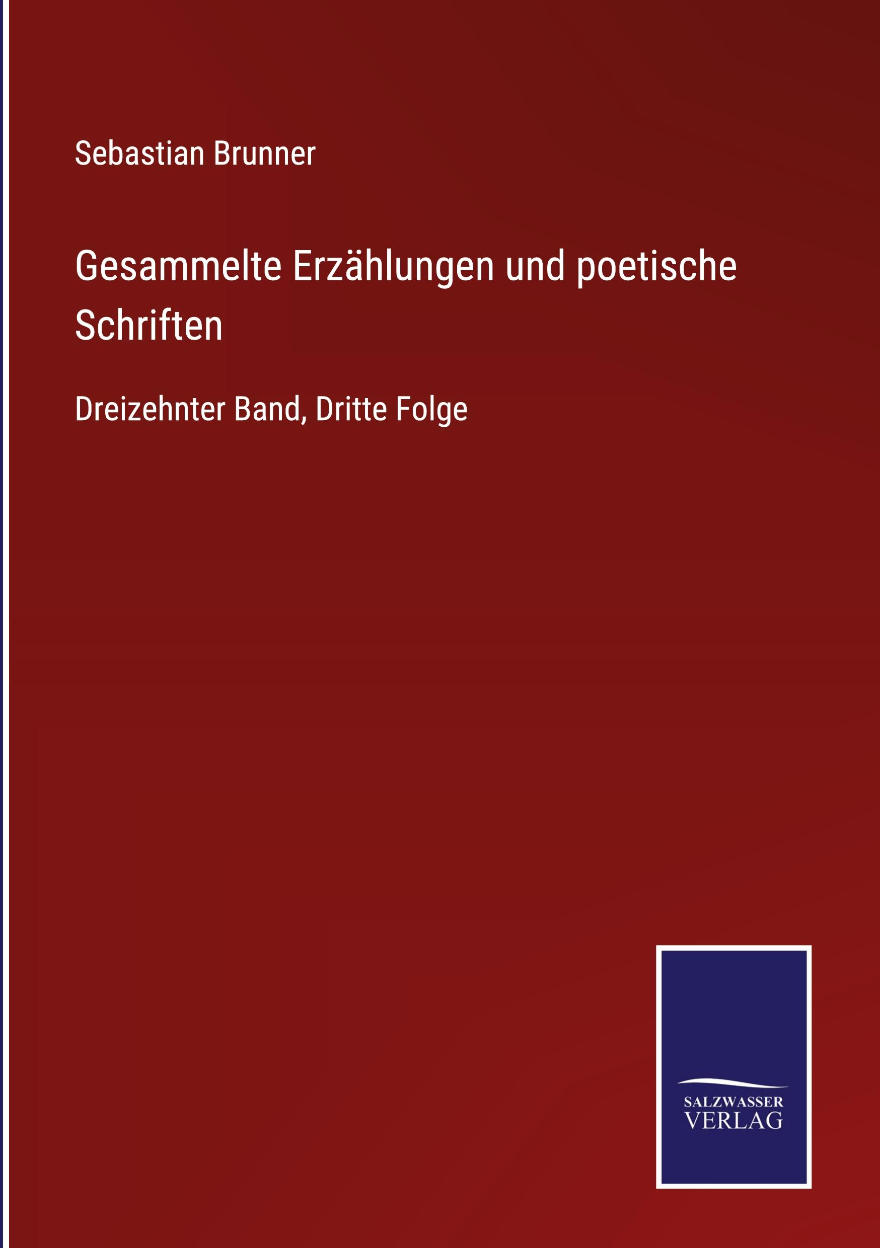 Vorderes Coverbild Gesammelte Erzählungen und poetische Schriften