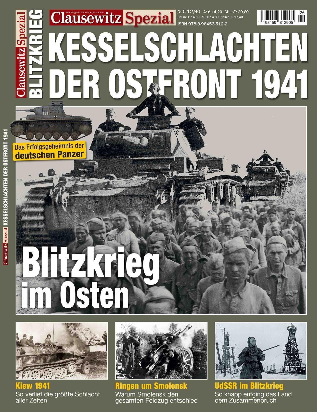 Vorderes Coverbild Clausewitz Spezial 36. Die größten Kesselschlachten
