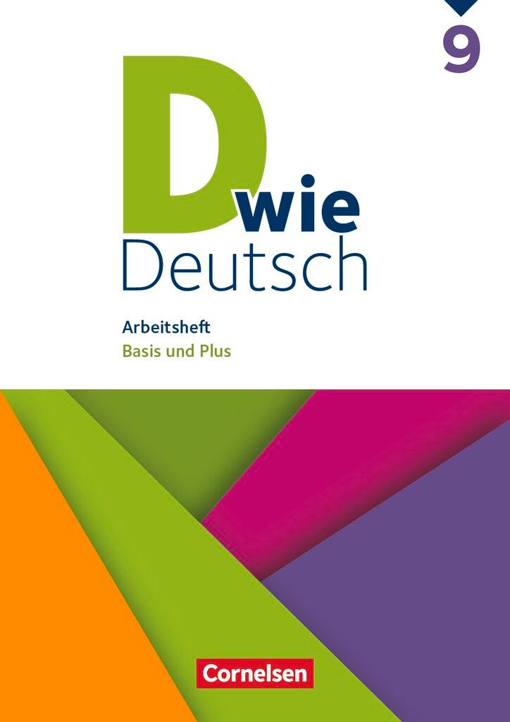 Vorderes Coverbild D wie Deutsch 9. Schuljahr - Arbeitsheft mit Lösungen