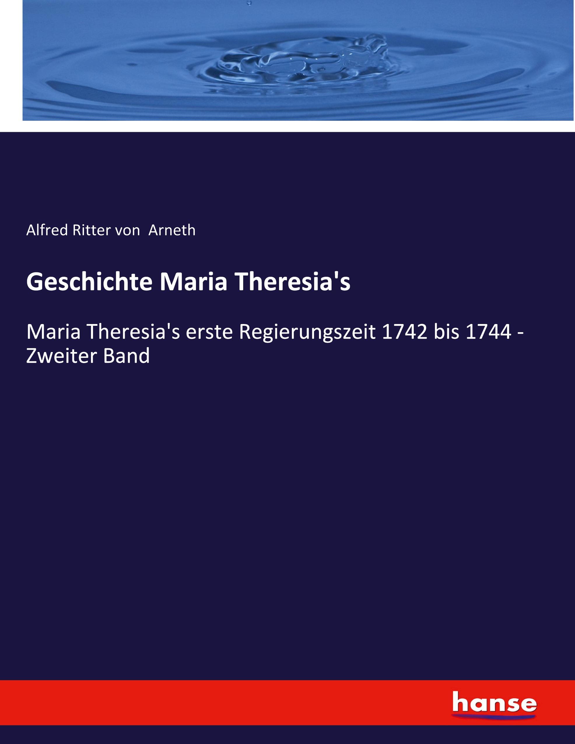 Vorderes Coverbild Geschichte Maria Theresia's