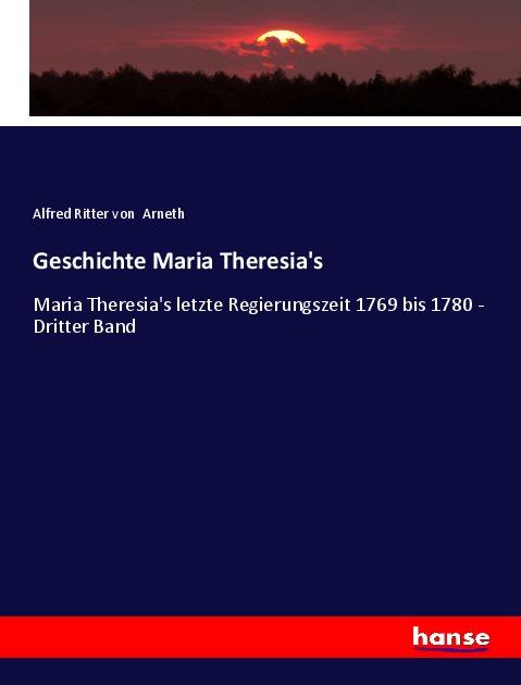 Vorderes Coverbild Geschichte Maria Theresia's