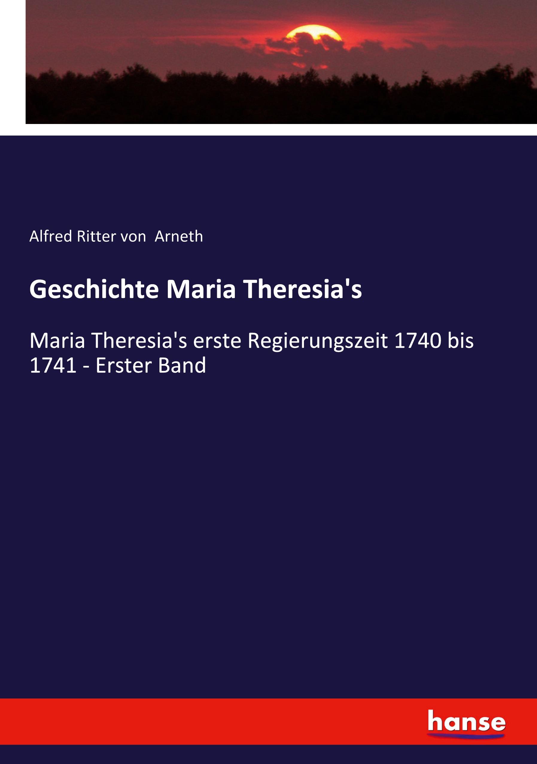Vorderes Coverbild Geschichte Maria Theresia's