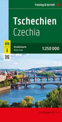 Vorderes Coverbild Tschechien, Straßenkarte 1:250.000, freytag & berndt