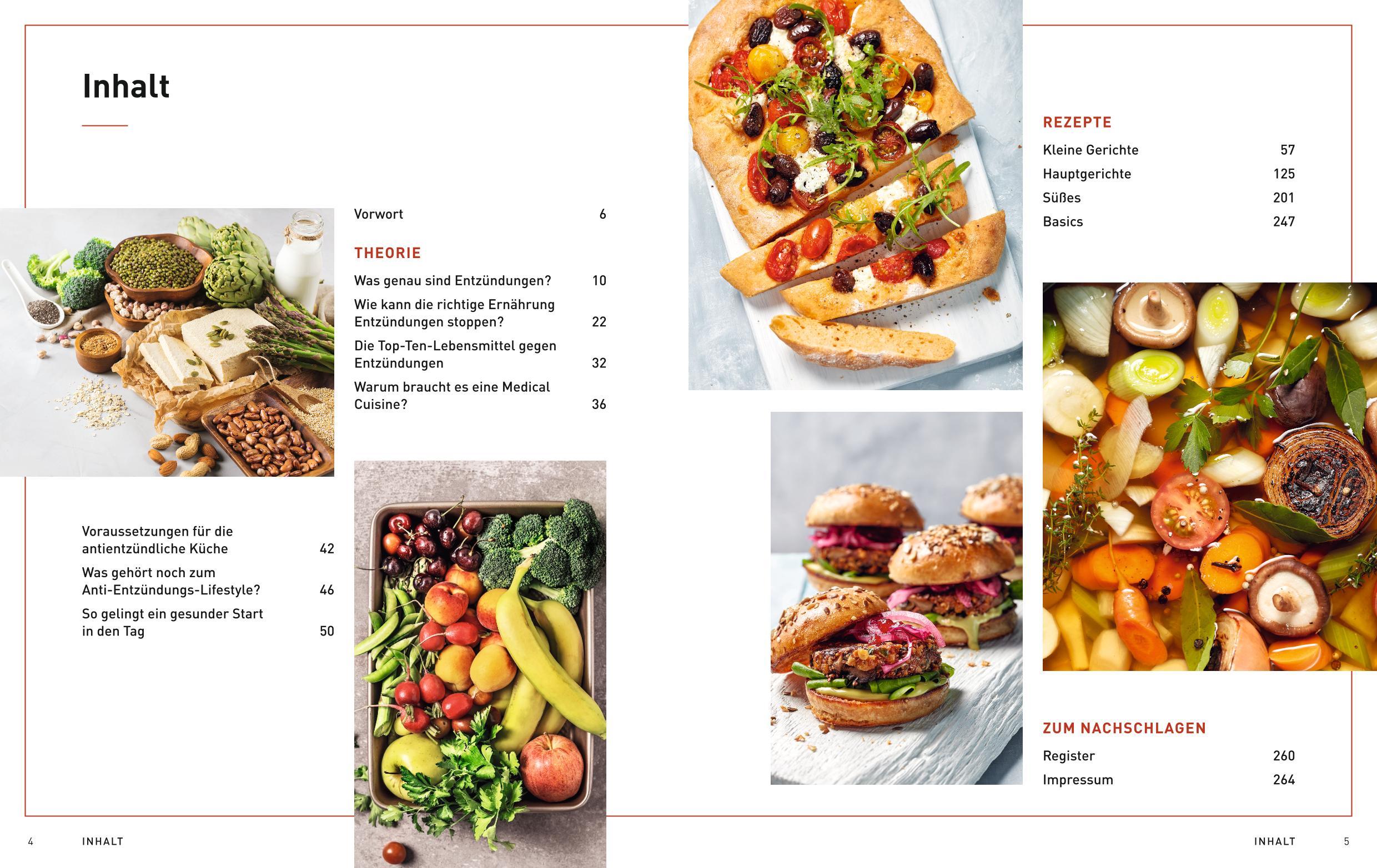 Beispielinhalt (Bild) Medical Cuisine - das Anti-Entzündungskochbuch