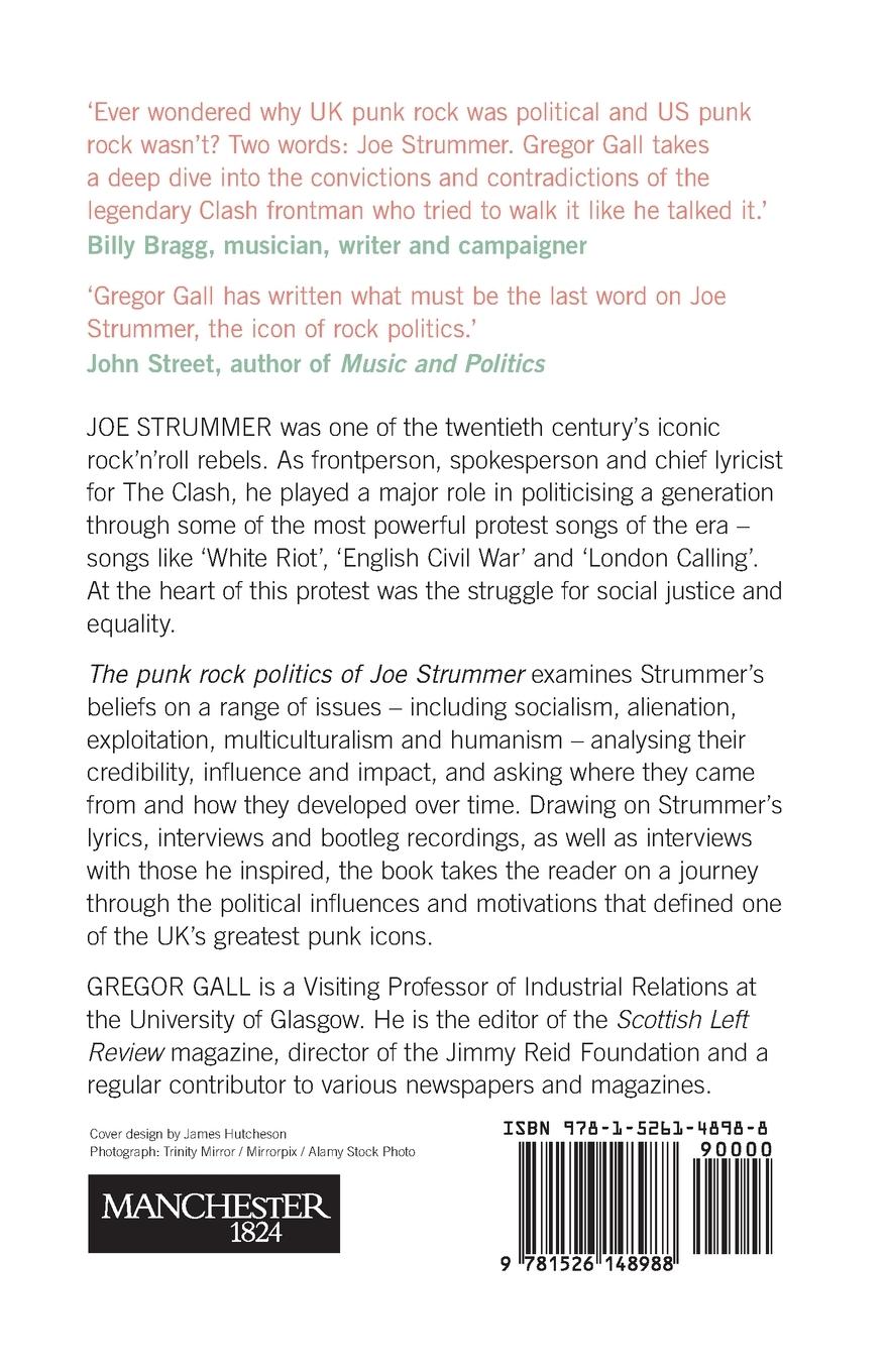 Rückseitencover The punk rock politics of Joe Strummer