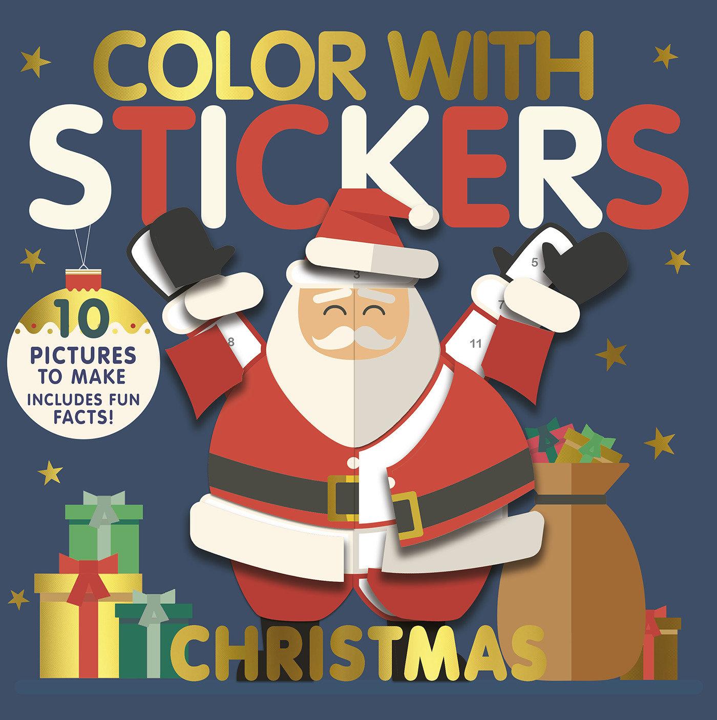 Vorderes Coverbild Color with Stickers: Christmas