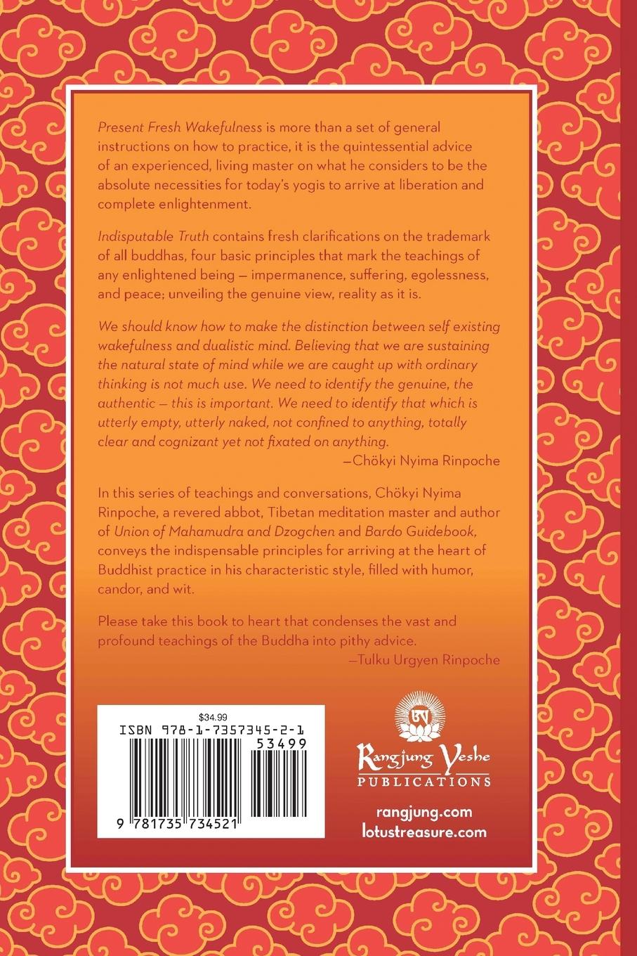Rückseitencover The Collected Works of Chökyi Nyima Rinpoche, Volume II