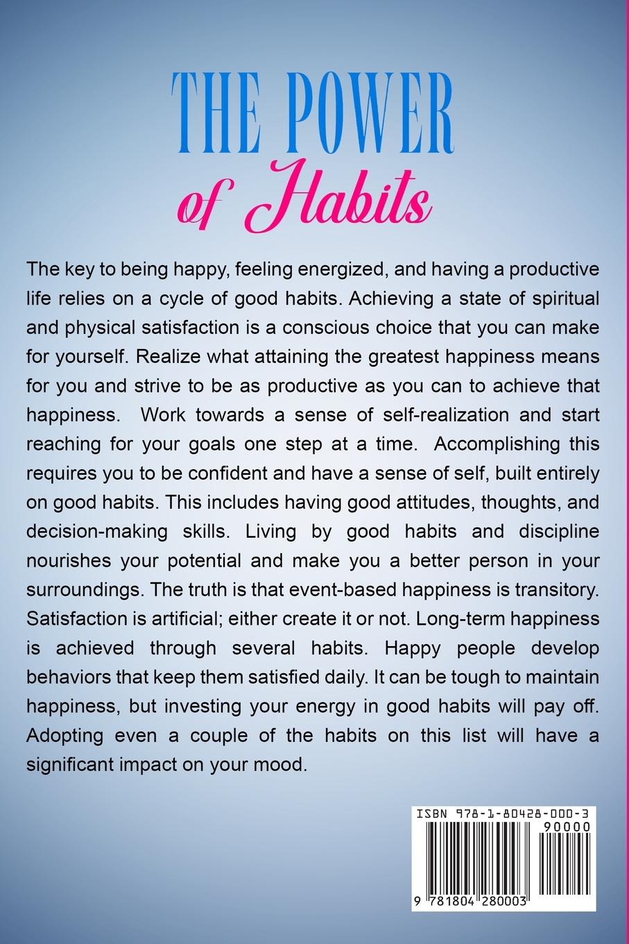 Rückseitencover Clear Habits Journal - The Power of Habits