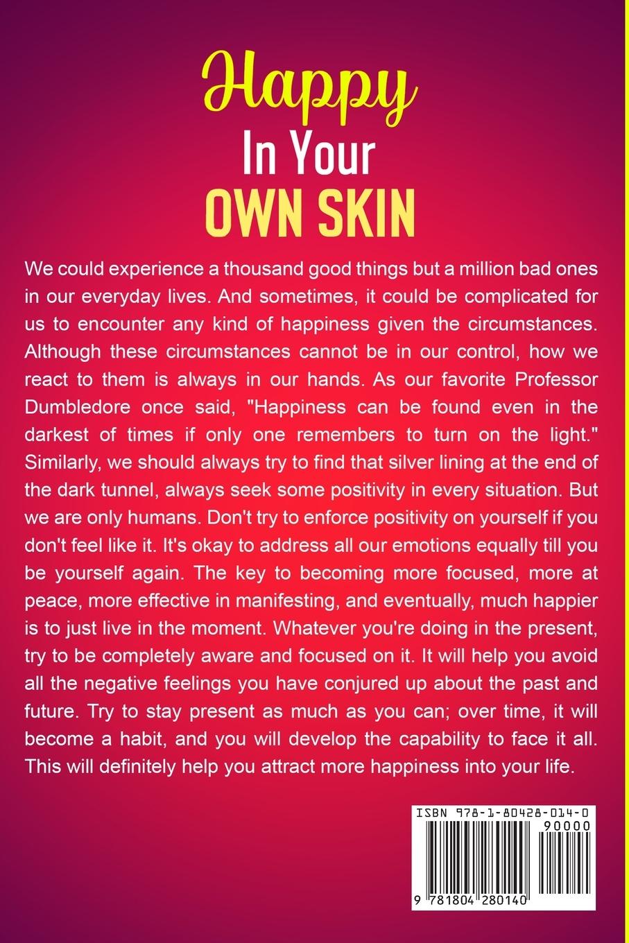 Rückseitencover Happy Journal - Happy In Your Own Skin: Inner Beauty Comes From Accepting Who You Are