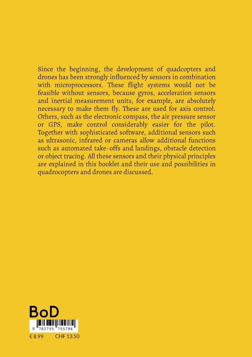 Rückseitencover Sensors and GPS for Drones and Quadcopters