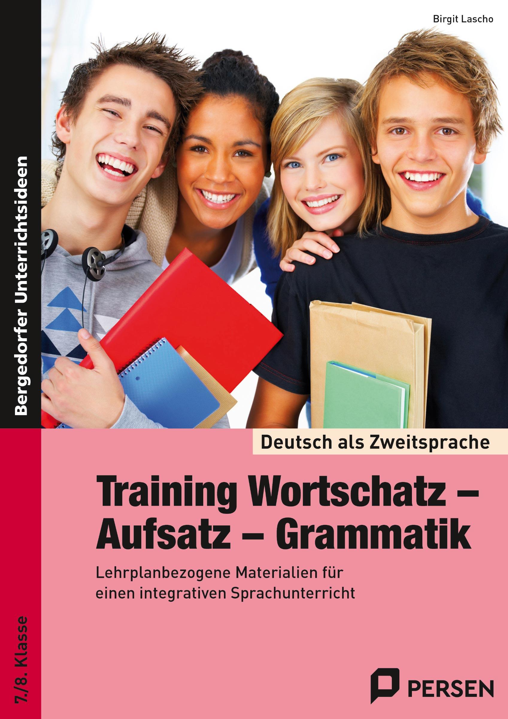 Vorderes Coverbild Training Wortschatz - Aufsatz - Grammatik. 7./8. Klasse