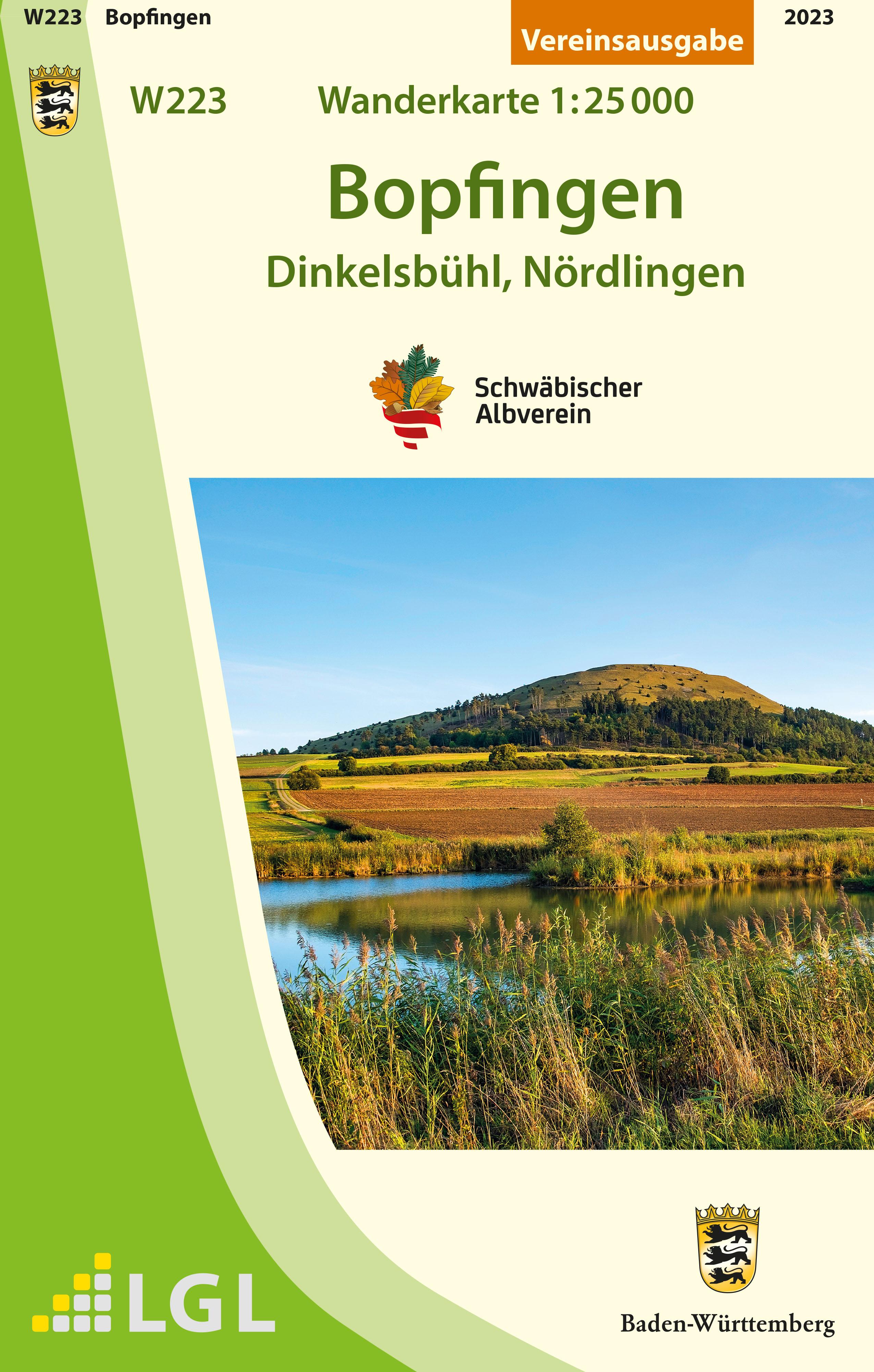Vorderes Coverbild Bopfingen - Dinkelsbühl, Nördlingen. Wanderkarte 1:25.000