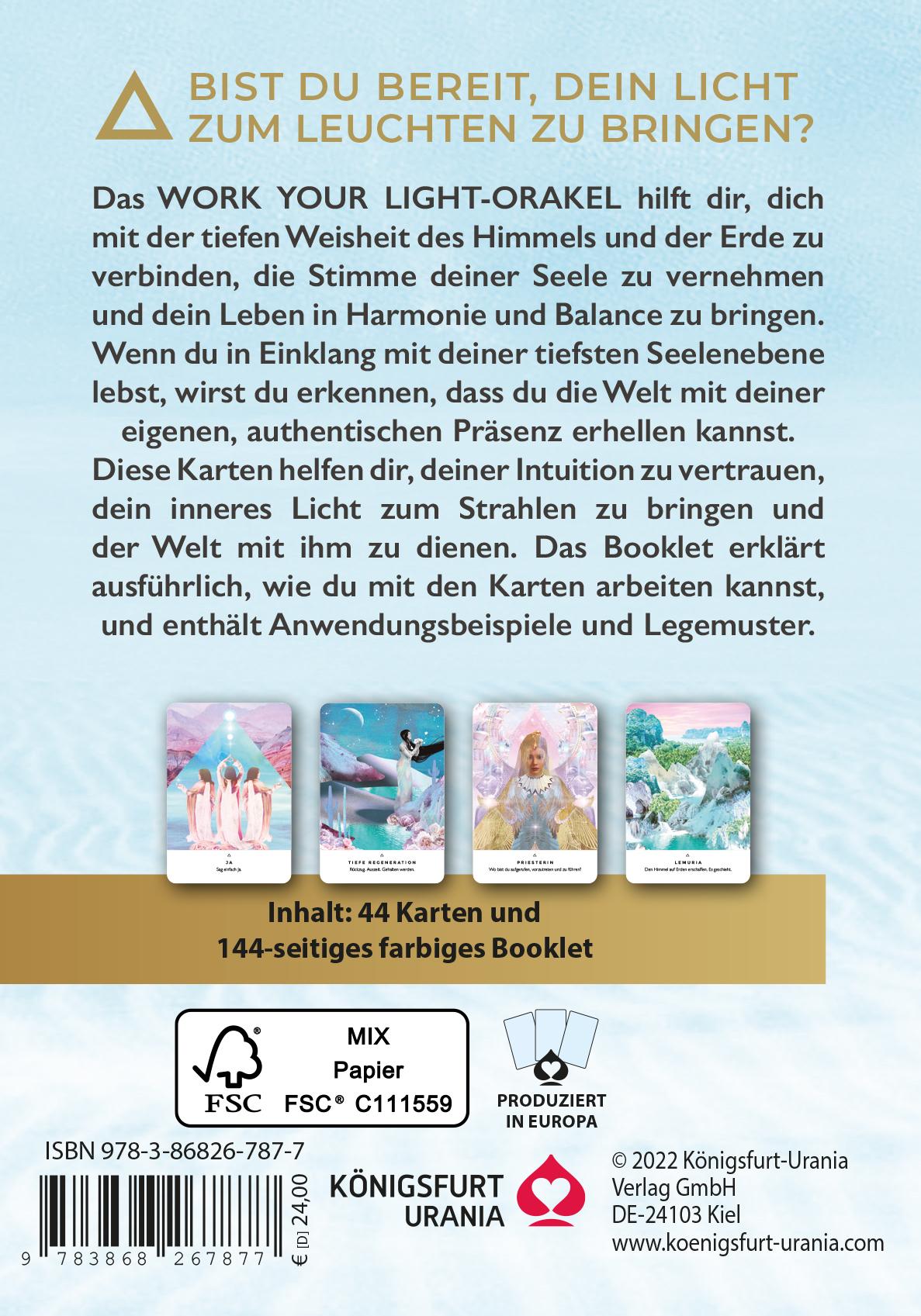 Rückseitencover Work Your Light Orakel