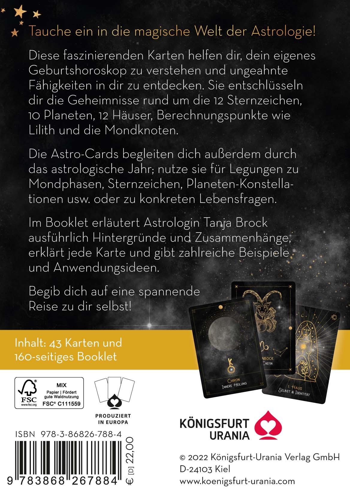 Rückseitencover Astro-Cards