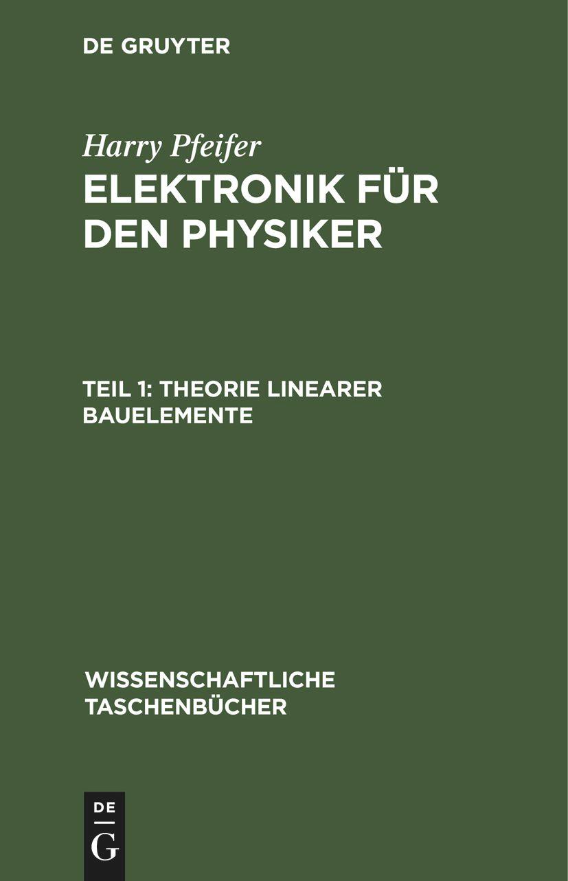 Vorderes Coverbild Theorie linearer Bauelemente