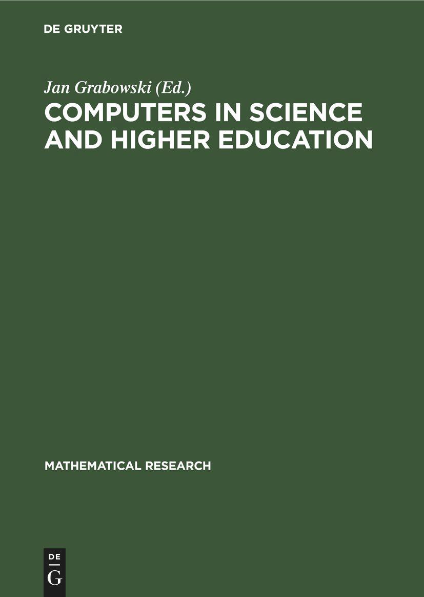 Vorderes Coverbild Computers in Science and Higher Education