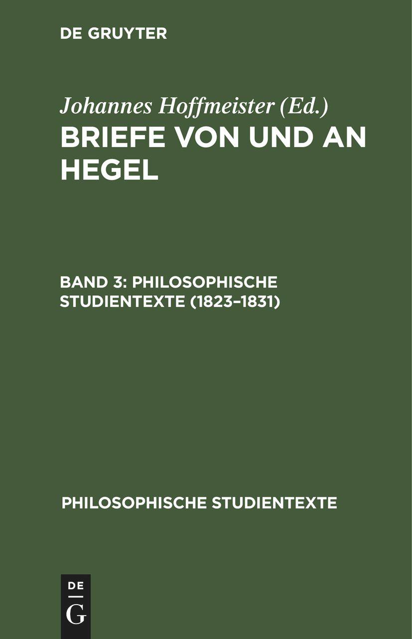Vorderes Coverbild 1823-1831