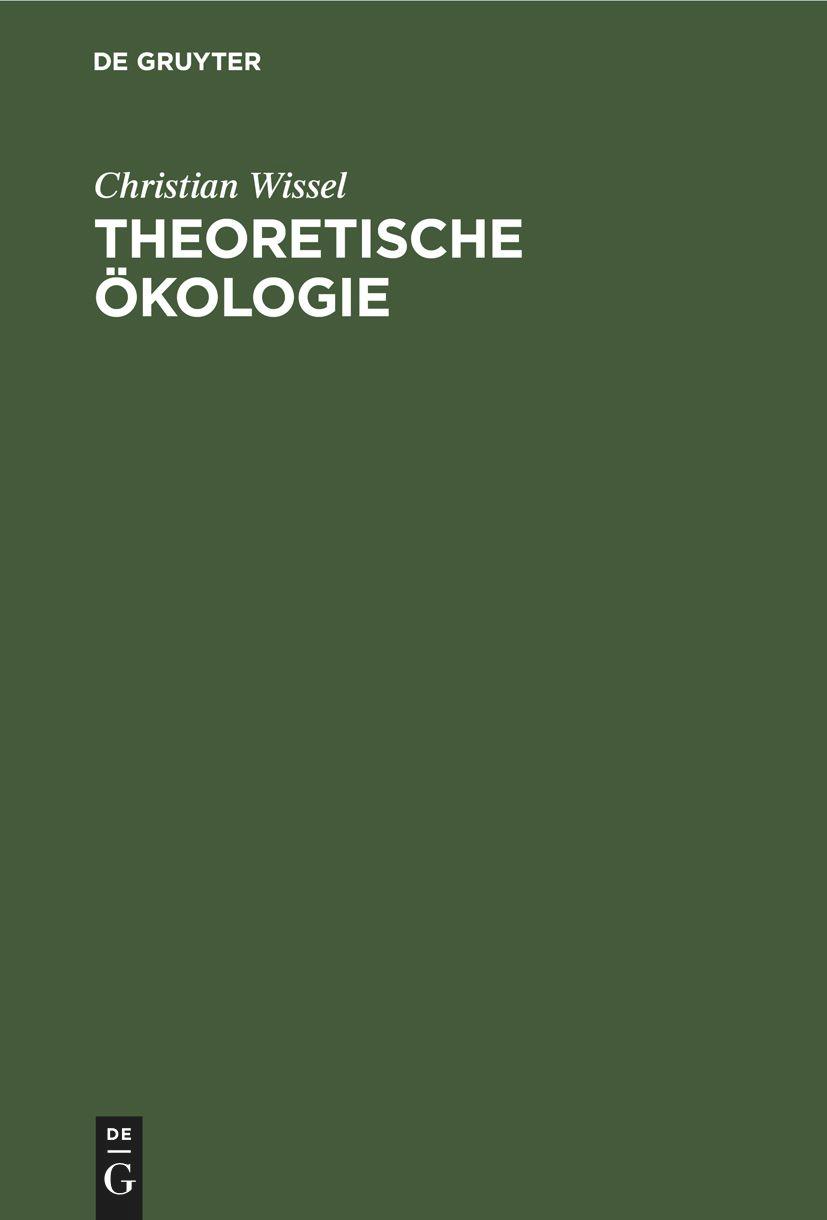 Vorderes Coverbild Theoretische Ökologie