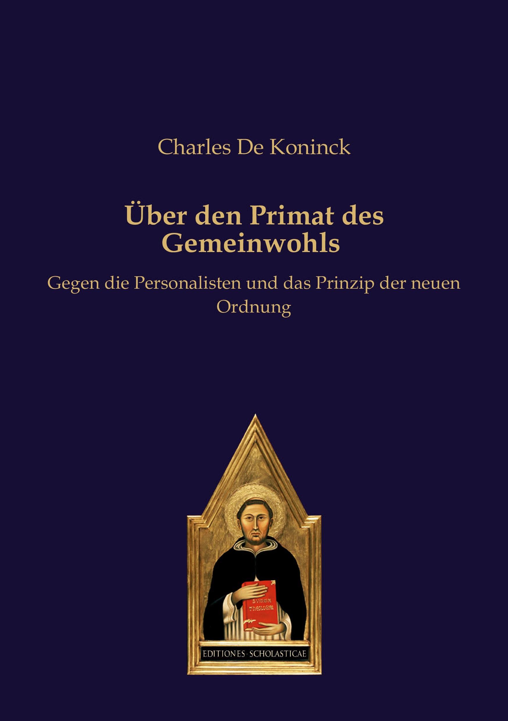 Vorderes Coverbild Über den Primat des Gemeinwohls