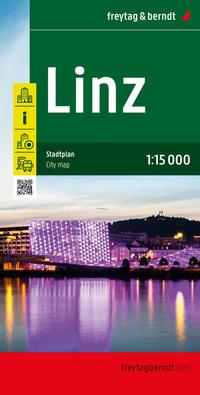 Vorderes Coverbild Linz, Stadtplan 1:15.000, freytag & berndt