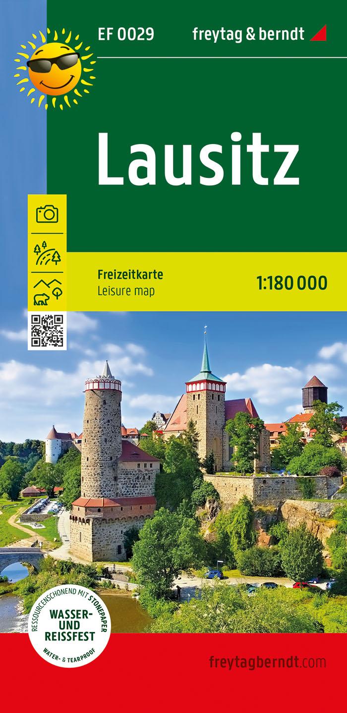 Vorderes Coverbild Lausitz, Freizeitkarte 1:180.000, freytag & berndt