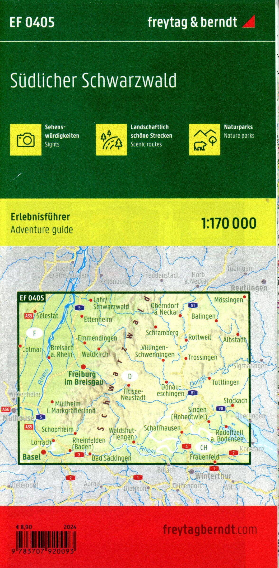 Beispielinhalt (Bild) Südlicher Schwarzwald, Erlebnisführer 1:170.000, freytag & berndt, EF 0405