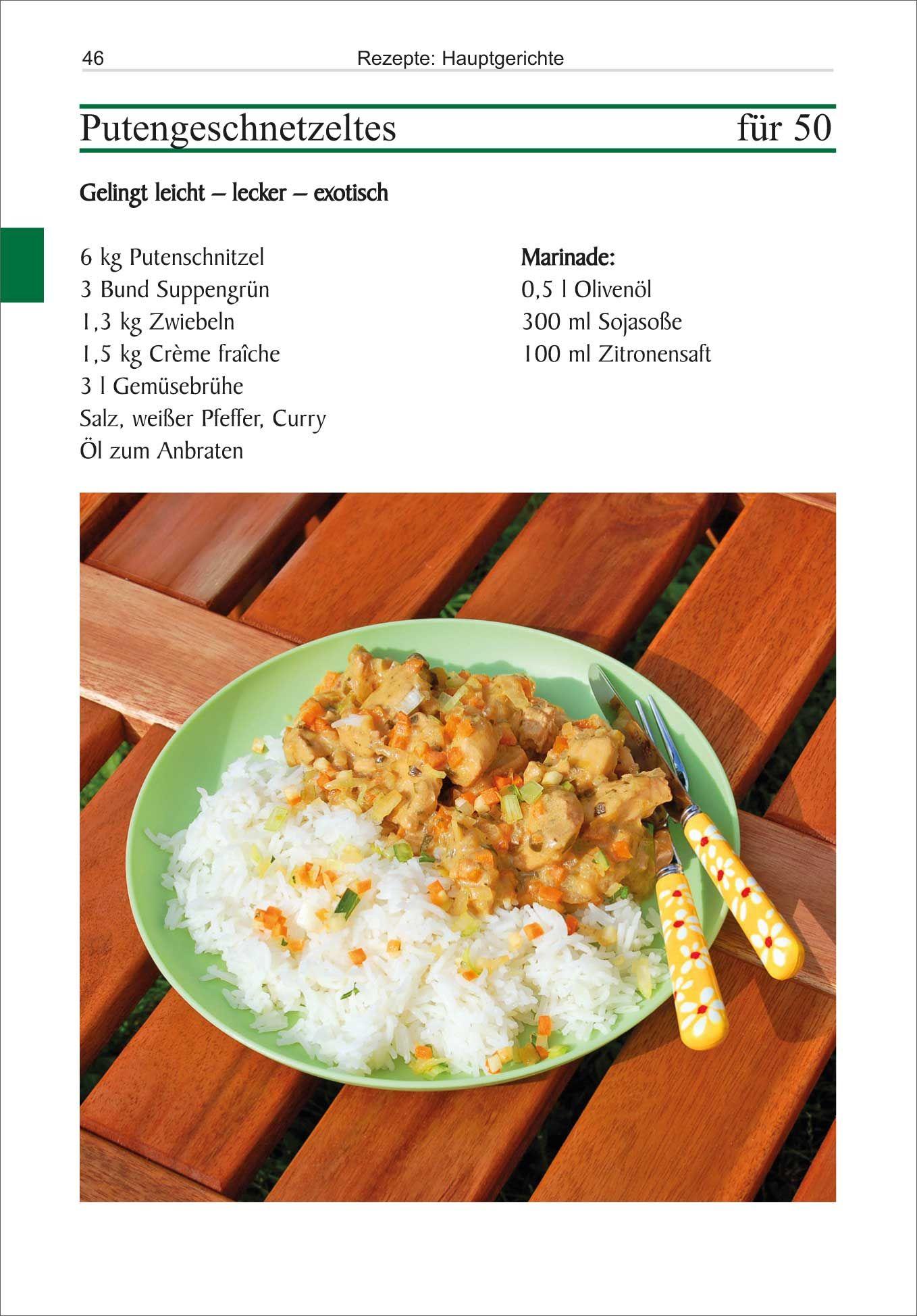 Beispielinhalt (Bild) Kochen für Gruppen und Zeltlager