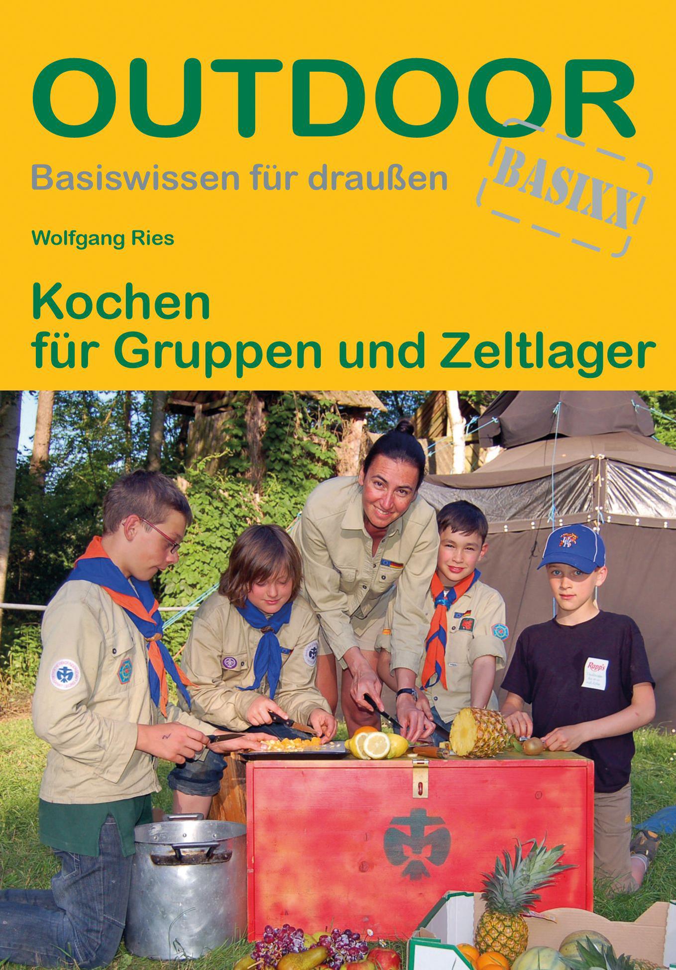 Vorderes Coverbild Kochen für Gruppen und Zeltlager