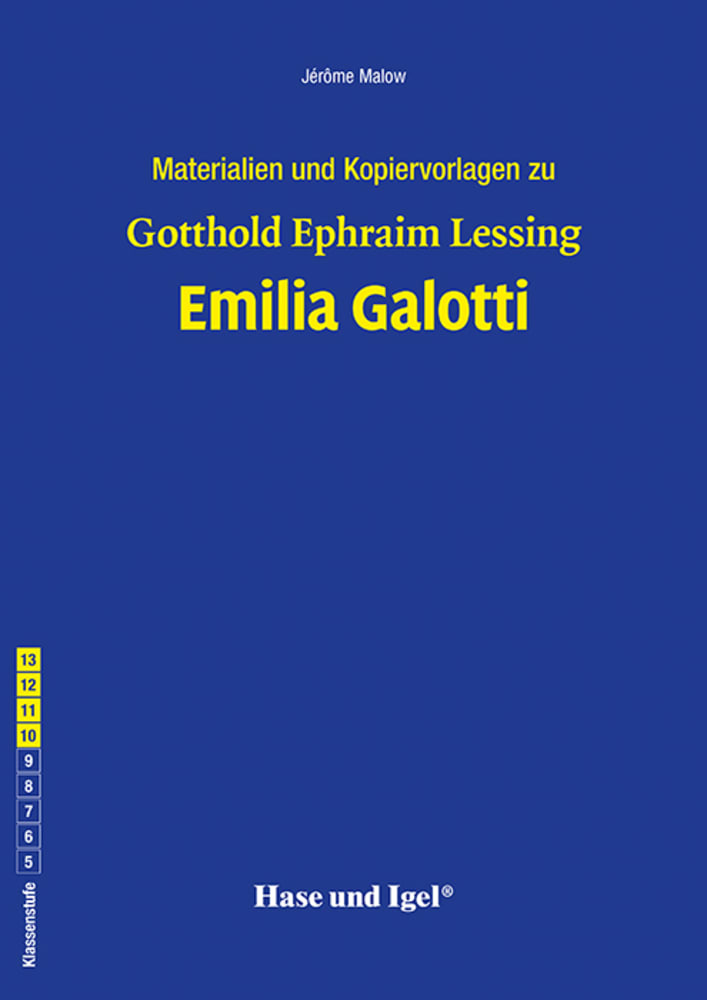 Vorderes Coverbild Emilia Galotti. Begleitmaterial