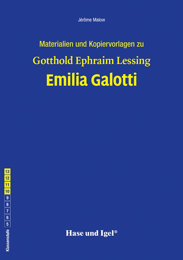Vorderes Coverbild Emilia Galotti. Begleitmaterial