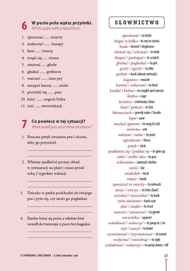 Beispielinhalt (Bild) Czytam po polsku. 12 opowiadan z cwiczeniami