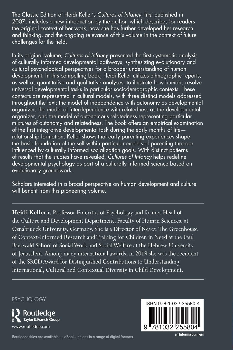 Rückseitencover Cultures of Infancy