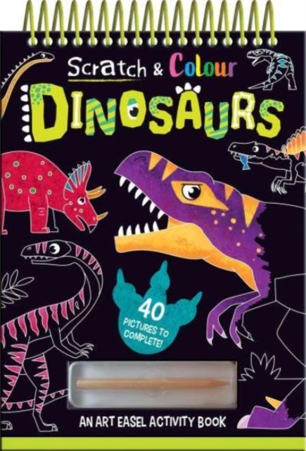 Vorderes Coverbild Scratch and Colour Dinosaurs