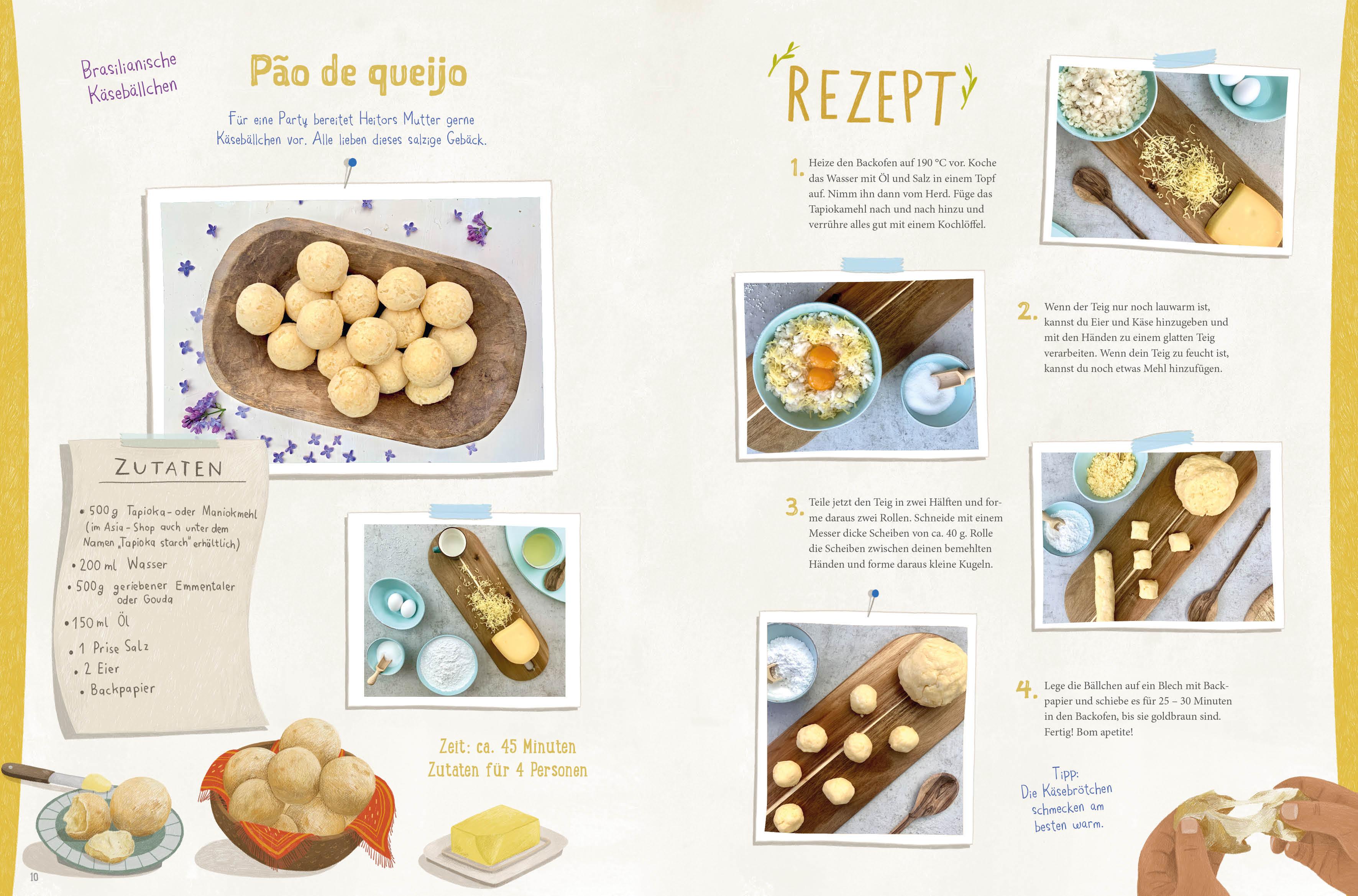 Beispielinhalt (Bild) Die Welt schmecken und entdecken - eine kulinarische Weltreise für Kinder von 6 - 11 Jahren