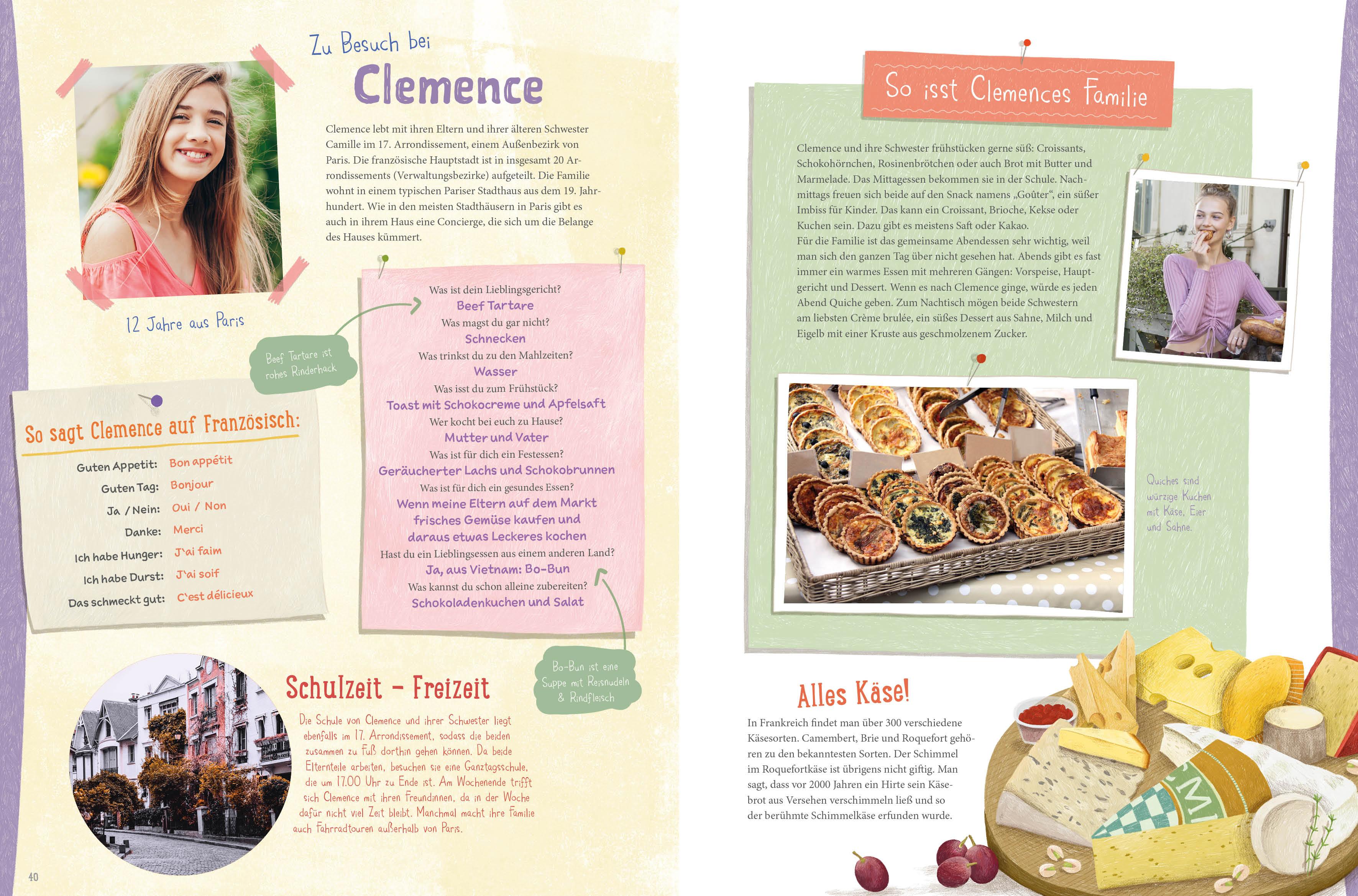 Beispielinhalt (Bild) Die Welt schmecken und entdecken - eine kulinarische Weltreise für Kinder von 6 - 11 Jahren