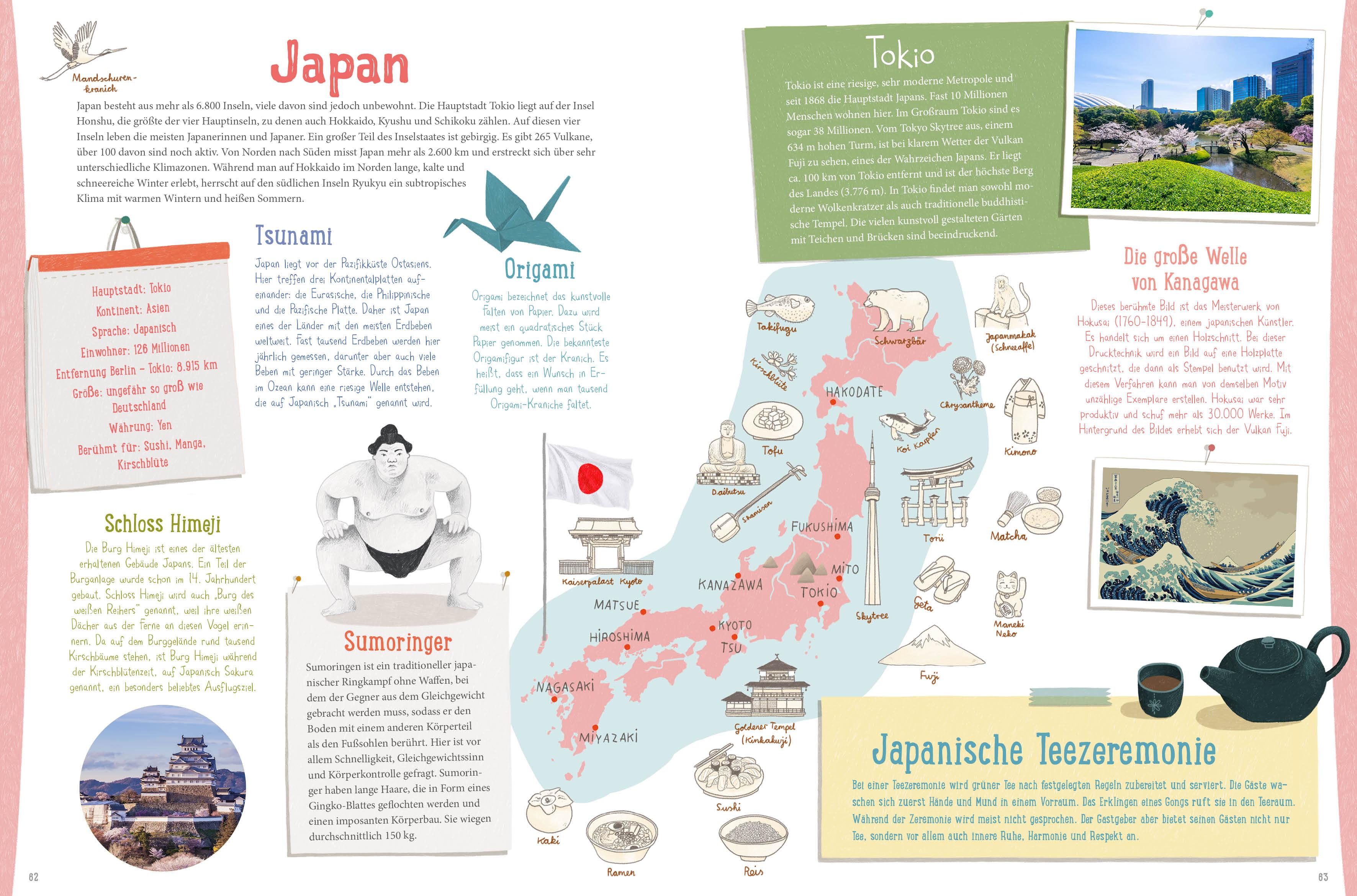 Beispielinhalt (Bild) Die Welt schmecken und entdecken - eine kulinarische Weltreise für Kinder von 6 - 11 Jahren