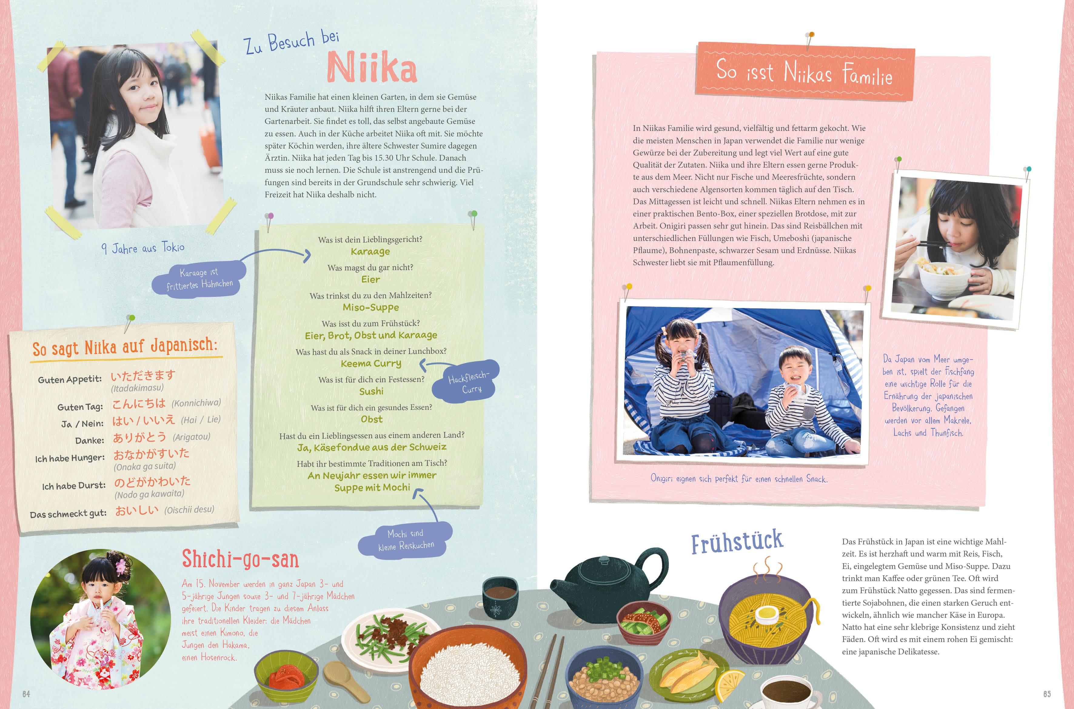 Beispielinhalt (Bild) Die Welt schmecken und entdecken - eine kulinarische Weltreise für Kinder von 6 - 11 Jahren