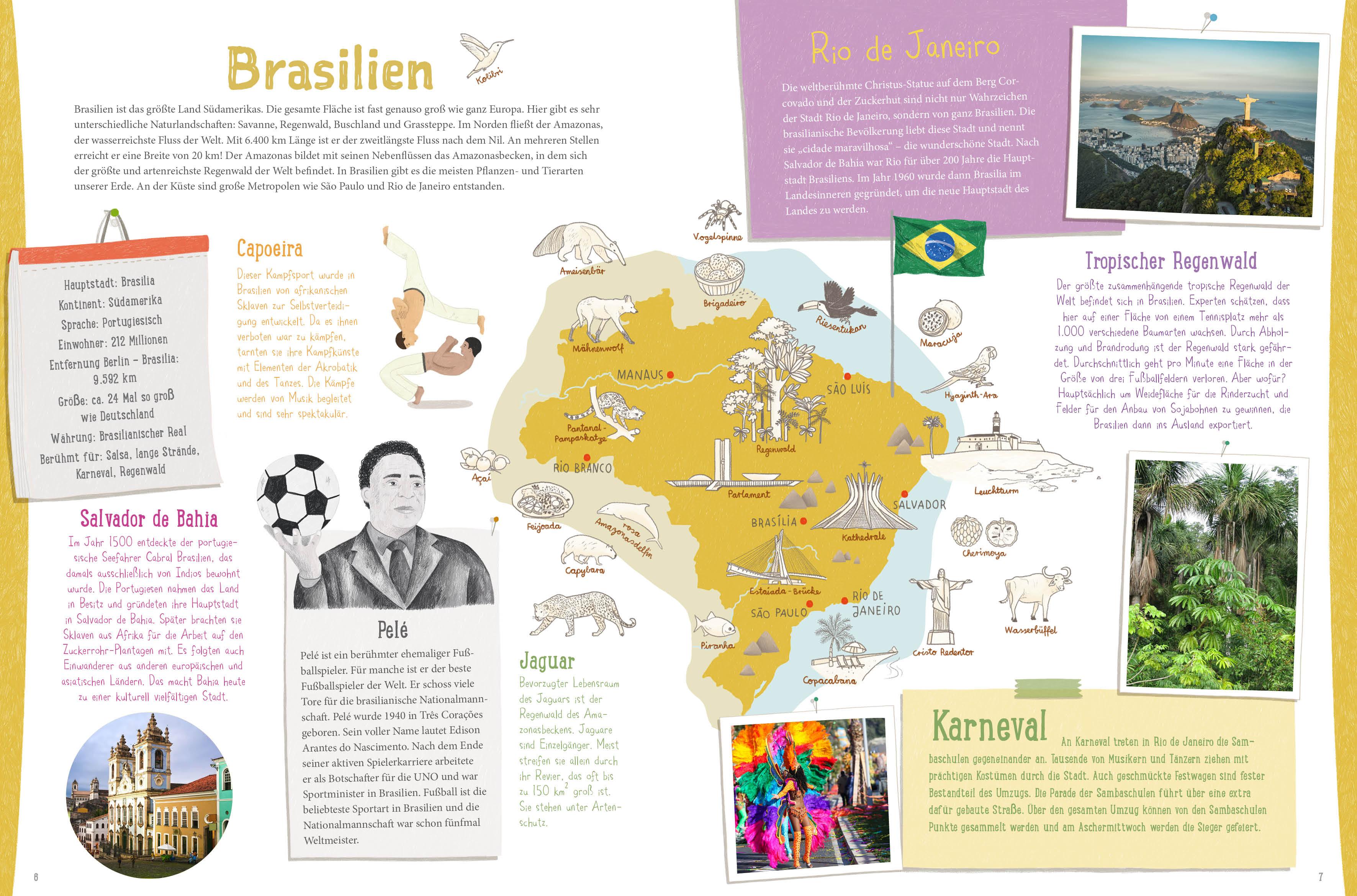 Beispielinhalt (Bild) Die Welt schmecken und entdecken - eine kulinarische Weltreise für Kinder von 6 - 11 Jahren